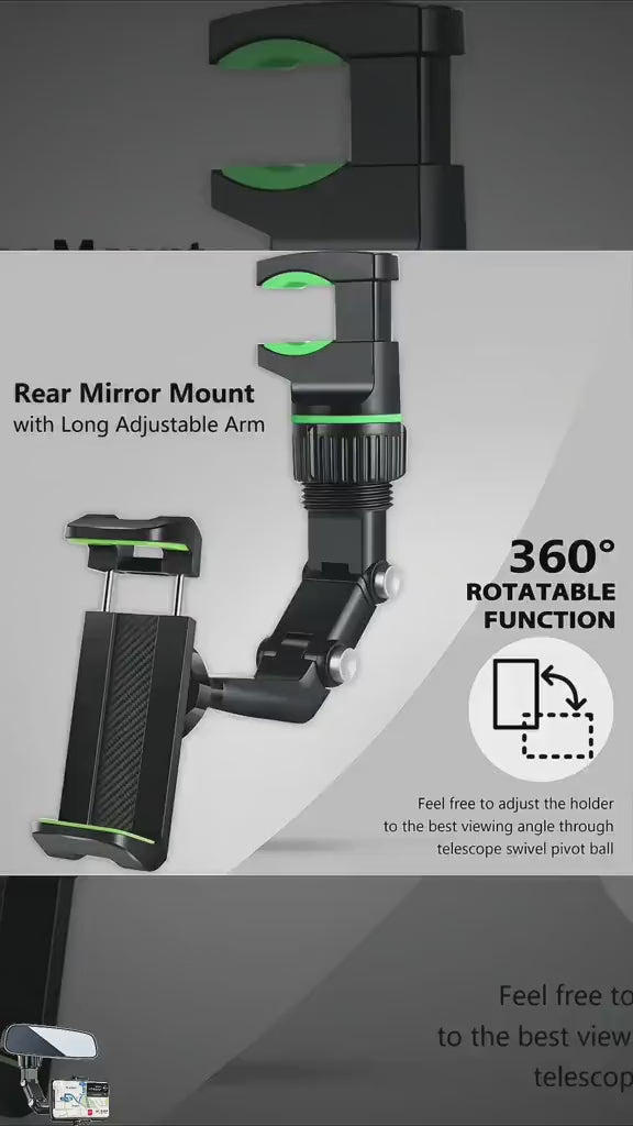 📱 Soporte de Celular para Retrovisor – Conduce con Estilo y Seguridad