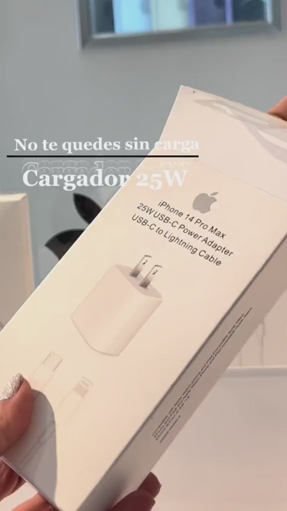 ⚡ Cargador de iPhone 25W – Potencia Pura, Carga Inteligente